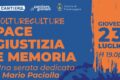 "PACE GIUSTIZIA E MEMORIA: Una serata dedicata a Mario Paciolla"