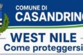 CASANDRINO. Il comune recepisce le raccomandazioni di Asl Napoli 2 Nord e Regione Campania, diffondendo consigli e precauzioni rispetto al virus West Nile.